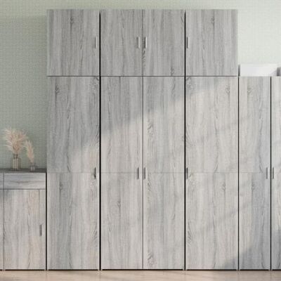 vidaXL Aparador haut gris Sonoma 80x42,5x249 cm Bois d'ingénierie - Buffet - Publicité vidaXL Aparador haut gris Sonoma 80x42,5x249 cm Bois d'ingénierie - Buffet - Publicité