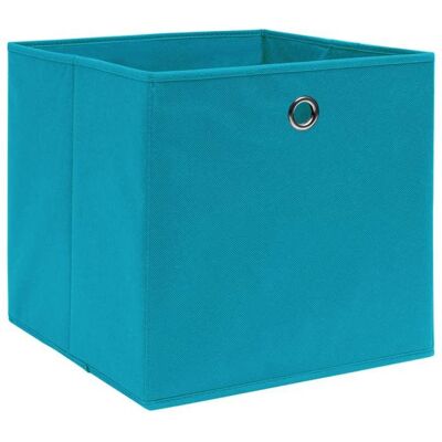 VIDAXL (SOLDES SEPT)Boîtes de rangement - ROUMEI - Cubes de rangement 4 pcs Tissu intissé 28x28x28 cm Bleu azuré &5645740 Bleu - Publicité VIDAXL (SOLDES SEPT)Boîtes de rangement - ROUMEI - Cubes de rangement 4 pcs Tissu intissé 28x28x28 cm Bleu azuré &5645740 Bleu - Publicité
