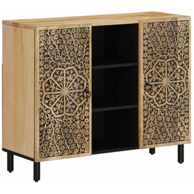 vidaXL Armoire Latérale Buffet avec Portes Meuble de Rangement Salon Chambre à Coucher Salle à Manger Rétro Bois Massif 358240 Marron - Publicité vidaXL Armoire Latérale Buffet avec Portes Meuble de Rangement Salon Chambre à Coucher Salle à Manger Rétro Bois Massif 358240 Marron - Publicité