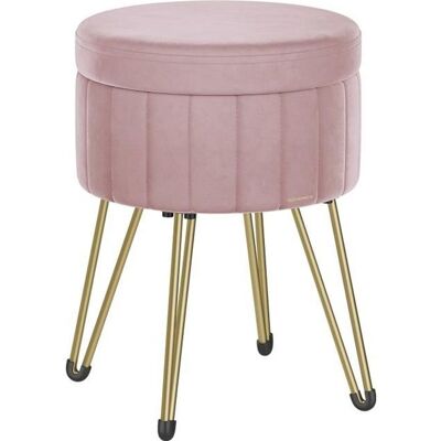 Tabouret Rangement - SONGMICS - 39 x 444 cm - Rose bonbon - 4 Pieds en Métal Rose - Publicité Tabouret Rangement - SONGMICS - 39 x 444 cm - Rose bonbon - 4 Pieds en Métal Rose - Publicité
