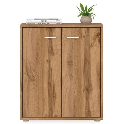 Idimex Buffet salle à manger FIRMIN L 60 cm coloris chêne wotan avec 2 portes bahut bas meuble de rangement style moderne Marron - Publicité Idimex Buffet salle à manger FIRMIN L 60 cm coloris chêne wotan avec 2 portes bahut bas meuble de rangement style moderne Marron - Publicité