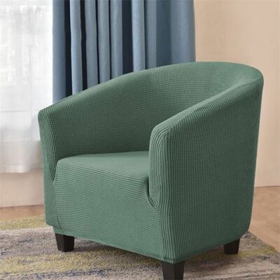 Jacquard Housse de Canapé Tub Chair Housse Fauteuil Club Extensible Lavable Antidérapant(Vert Foncé) Vert - Publicité Jacquard Housse de Canapé Tub Chair Housse Fauteuil Club Extensible Lavable Antidérapant(Vert Foncé) Vert - Publicité