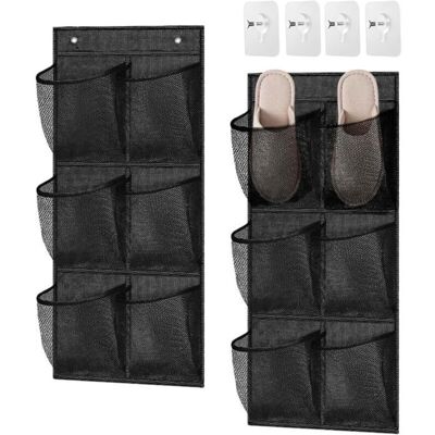 LINDD 2 Pièces Organisateur sur la Porte pour Chaussures Organisateur Suspendu Multifonctionnel Range Chaussures Suspendu Camping Car - Publicité LINDD 2 Pièces Organisateur sur la Porte pour Chaussures Organisateur Suspendu Multifonctionnel Range Chaussures Suspendu Camping Car - Publicité