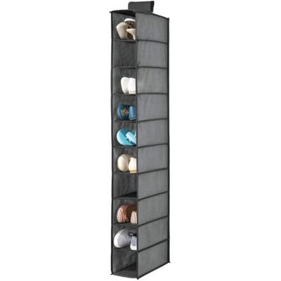 MEUBLE A CHAUSSURES mDesign eacutetagegravere agrave chaussures rangement suspendu pour chaussures avec 10 casiers eacutetageg137 Gris - Publicité MEUBLE A CHAUSSURES mDesign eacutetagegravere agrave chaussures rangement suspendu pour chaussures avec 10 casiers eacutetageg137 Gris - Publicité