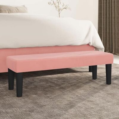 VIDAXL (Rose)Banc Rose 100x30x30 cm Velours 670132 Rose - Publicité VIDAXL (Rose)Banc Rose 100x30x30 cm Velours 670132 Rose - Publicité