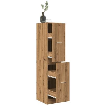 vidaXL Armoire dapothicaire chêne artisanal bois dingénierie coffre dapothicaire meuble dapothicaire coffre à tiroirs 855177 Marron - Publicité vidaXL Armoire dapothicaire chêne artisanal bois dingénierie coffre dapothicaire meuble dapothicaire coffre à tiroirs 855177 Marron - Publicité