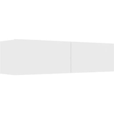 Banc TV-Meuble TV-Table TV OVONNI Blanc 120x30x30 cm Laqué - Design Contemporain - 2 compartiments Blanc - Publicité Banc TV-Meuble TV-Table TV OVONNI Blanc 120x30x30 cm Laqué - Design Contemporain - 2 compartiments Blanc - Publicité