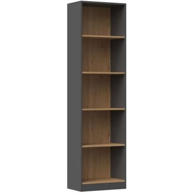 TOPESHOP Kaffi - Bibliothèque de salon style scandinave - 50x30x181 - 5 étagères - Bibliothèque - Publicité TOPESHOP Kaffi - Bibliothèque de salon style scandinave - 50x30x181 - 5 étagères - Bibliothèque - Publicité