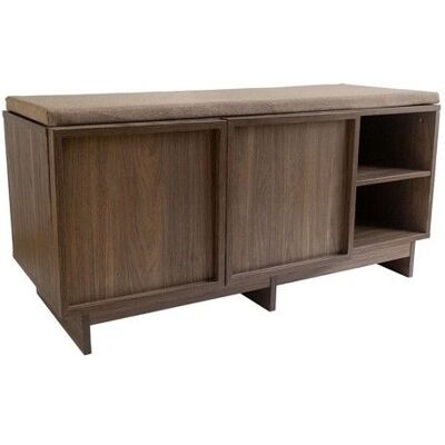 BOX AND BEYOND Banc dentrée en bois 100 x 40 x 48 cm Marron - Publicité BOX AND BEYOND Banc dentrée en bois 100 x 40 x 48 cm Marron - Publicité