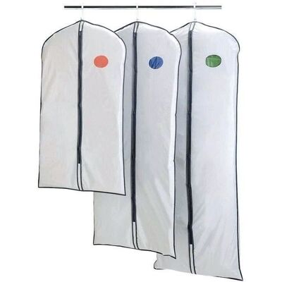 RAYEN Housse pour vêtement - 60x150 cm - gris Gris - Publicité RAYEN Housse pour vêtement - 60x150 cm - gris Gris - Publicité