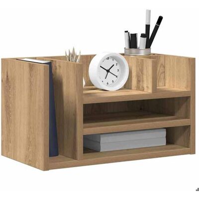 VIDAXL NEW® Organiseur de bureau - Meuble de classment - Chêne noir - 445x24x25cm FR2629179 Noir - Publicité VIDAXL NEW® Organiseur de bureau - Meuble de classment - Chêne noir - 445x24x25cm FR2629179 Noir - Publicité