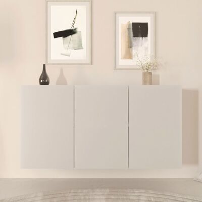 Petits-meubles Buffet Murale Idao Blanco - 3 Portes, Design Français - Publicité Petits-meubles Buffet Murale Idao Blanco - 3 Portes, Design Français - Publicité