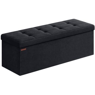 Banc de Rangement - SONGMICS - Avec Couvercle - 2 Boîtes - Capacité de Charge 300 kg - Noir dencre Noir - Publicité Banc de Rangement - SONGMICS - Avec Couvercle - 2 Boîtes - Capacité de Charge 300 kg - Noir dencre Noir - Publicité