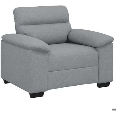 VIDAXL CHIC Chaise-Canapé - Fauteuil avec accoudoirs gris clair 60 cm tissu - 100x81x84 cm 333146 S11 Gris - Publicité VIDAXL CHIC Chaise-Canapé - Fauteuil avec accoudoirs gris clair 60 cm tissu - 100x81x84 cm 333146 S11 Gris - Publicité