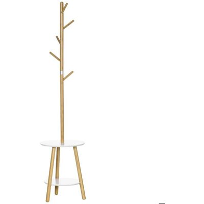 HOMCOM Meuble 2 en 1 en Bois Naturel - Style Contemporain - Publicité HOMCOM Meuble 2 en 1 en Bois Naturel - Style Contemporain - Publicité
