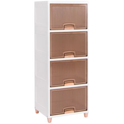 GIANTEX Boîte de Rangement à Roulettes 150 L en Plastique- 3 Bacs de Rangement Empilables- Porte Basculante- 45 x 38 x 117 cm Blanc - Publicité GIANTEX Boîte de Rangement à Roulettes 150 L en Plastique- 3 Bacs de Rangement Empilables- Porte Basculante- 45 x 38 x 117 cm Blanc - Publicité