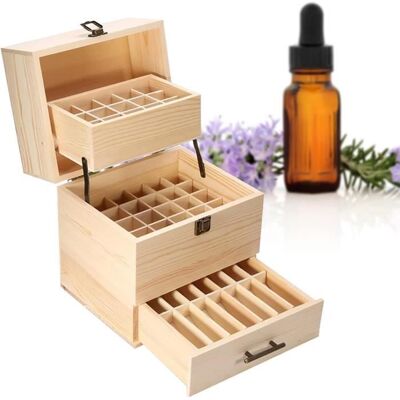 Boîte À Huiles Essentielles 59 Emplacements Boîte De Rangement Essentielle Boîte À Huiles En Bois Organisateur Conteneur Beige - Publicité Boîte À Huiles Essentielles 59 Emplacements Boîte De Rangement Essentielle Boîte À Huiles En Bois Organisateur Conteneur Beige - Publicité