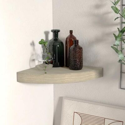 Étagère dangle flottante - vidaXL - Chêne - 25x25x38 cm - MDF - Capacité 5 kg - Montage invisible - Brun Marron - Publicité Étagère dangle flottante - vidaXL - Chêne - 25x25x38 cm - MDF - Capacité 5 kg - Montage invisible - Brun Marron - Publicité
