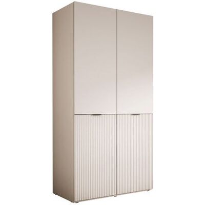 Armoire : Beige Sable 100 x 200 x 51 cm Beige - Publicité Armoire : Beige Sable 100 x 200 x 51 cm Beige - Publicité
