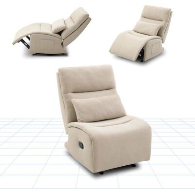 FlexiSpot HomeEase Fauteuil Relax 3 Fonction de Reclinable Fauteuil TV à Bascule Tissu Velours Coussin & Poche Latérale Beige Beige - Publicité FlexiSpot HomeEase Fauteuil Relax 3 Fonction de Reclinable Fauteuil TV à Bascule Tissu Velours Coussin & Poche Latérale Beige Beige - Publicité