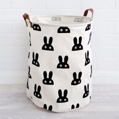 MINIDIVA Bébé Enfants Jouet Vêtements Toile Panier à Linge Panier de Rangement Pliant Style 7 Blanc - Publicité MINIDIVA Bébé Enfants Jouet Vêtements Toile Panier à Linge Panier de Rangement Pliant Style 7 Blanc - Publicité