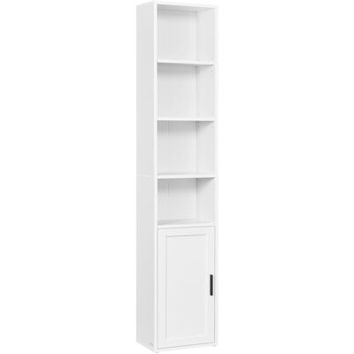 VASAGLE Bibliothèque sur 6 Niveaux avec Porte 24 x 318 x 175 cm pour Salon Bureau Salle à Manger Blanc Nuage Blanc - Publicité VASAGLE Bibliothèque sur 6 Niveaux avec Porte 24 x 318 x 175 cm pour Salon Bureau Salle à Manger Blanc Nuage Blanc - Publicité