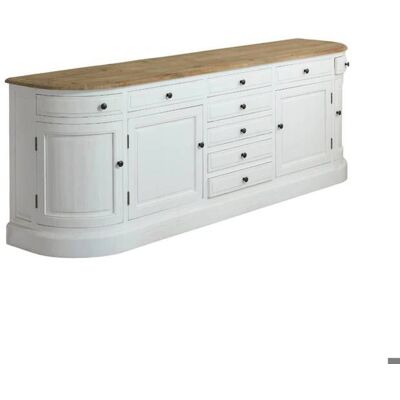 MADE IN MEUBLES Buffet en bois recyclé blanchi 225 cm Garance Marron - Publicité MADE IN MEUBLES Buffet en bois recyclé blanchi 225 cm Garance Marron - Publicité