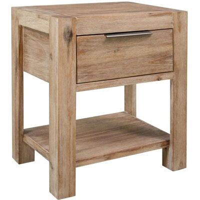 vidaXL Table de chevet avec tiroir 40x30x48 cm Bois dacacia solide 245683 Marron - Publicité vidaXL Table de chevet avec tiroir 40x30x48 cm Bois dacacia solide 245683 Marron - Publicité
