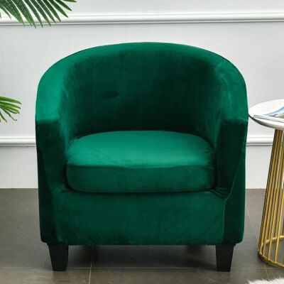 PARAMOUNT CITY Housse de Fauteuil Velours Club 2 Pièces Housse de Fauteuil Extensible Housse Fauteuil Salon Cabriolet Tub Chair-Vert foncé Vert - Publicité PARAMOUNT CITY Housse de Fauteuil Velours Club 2 Pièces Housse de Fauteuil Extensible Housse Fauteuil Salon Cabriolet Tub Chair-Vert foncé Vert - Publicité