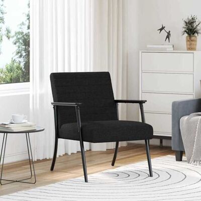 VIDAXL (ON SALE)Fauteuil simple - Chaise-Canapé - pour salon/chambre - Noir 59x75x78 cm tissu @FR9985159 Noir - Publicité VIDAXL (ON SALE)Fauteuil simple - Chaise-Canapé - pour salon/chambre - Noir 59x75x78 cm tissu @FR9985159 Noir - Publicité