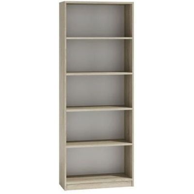 HUCOCO Florence Bibliothèque - 5 Compartiments - Mobilier de Rangement Moderne - Publicité HUCOCO Florence Bibliothèque - 5 Compartiments - Mobilier de Rangement Moderne - Publicité