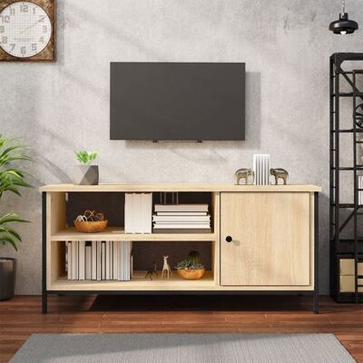 VIDAXL Meuble TV/Meuble HIFI - CLOUD - chêne sonoma - 100x40x45 cm - bois dingénierie S34 Marron - Publicité VIDAXL Meuble TV/Meuble HIFI - CLOUD - chêne sonoma - 100x40x45 cm - bois dingénierie S34 Marron - Publicité