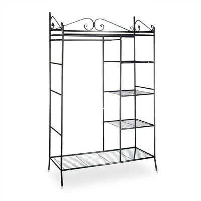 HELLOSHOP26 Penderie portant avec housse 172 cm métal noir 13_0001960 Noir - Publicité HELLOSHOP26 Penderie portant avec housse 172 cm métal noir 13_0001960 Noir - Publicité