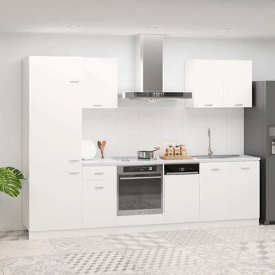Ensemble de meubles de cuisine - vidaXL - 7 pièces - Blanc - Bois dingénierie - Gamme Lyon Blanc - Publicité Ensemble de meubles de cuisine - vidaXL - 7 pièces - Blanc - Bois dingénierie - Gamme Lyon Blanc - Publicité