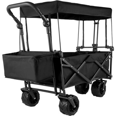 Chariot pliable - VEVOR - Acier robuste - Toit en polyester 600D - Grandes roues 360° - Publicité Chariot pliable - VEVOR - Acier robuste - Toit en polyester 600D - Grandes roues 360° - Publicité