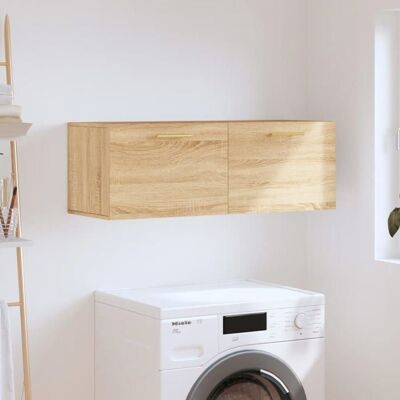 vidaXL Armoire murale chêne sonoma 100x365x35 cm bois dingénierie 830119 Blanc - Publicité vidaXL Armoire murale chêne sonoma 100x365x35 cm bois dingénierie 830119 Blanc - Publicité