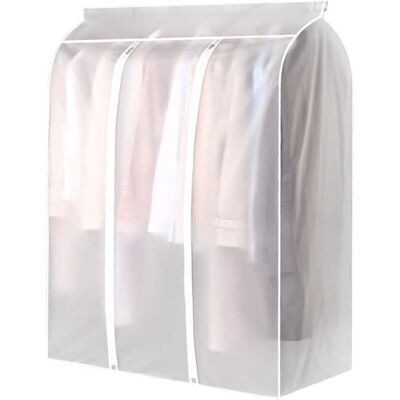 FRAVONIX Housses à vêtements suspendues extra-larges 47 pouces lot de 5 housses de protection pour vêtements imperméables et anti-poussière - Publicité FRAVONIX Housses à vêtements suspendues extra-larges 47 pouces lot de 5 housses de protection pour vêtements imperméables et anti-poussière - Publicité