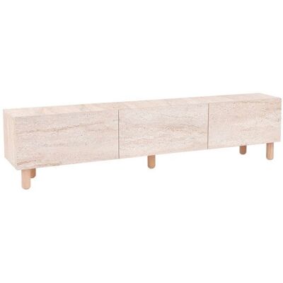HANAH HOME Meuble TV en bois Alvin - 180 x 31 x 42 cm - Beige Beige - Publicité HANAH HOME Meuble TV en bois Alvin - 180 x 31 x 42 cm - Beige Beige - Publicité