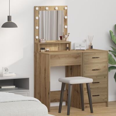 vidaXL Miroir en bois de chêne - 50x41x135 cm - Publicité vidaXL Miroir en bois de chêne - 50x41x135 cm - Publicité