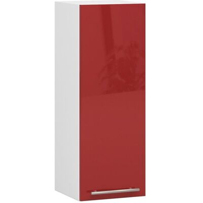 Meuble de cuisine haut AKORD W30 OLIWIA modulable Blanc 30 cm 1 porte façade Rouge Brillante 2 étagères 30x30x72 cm Blanc - Publicité Meuble de cuisine haut AKORD W30 OLIWIA modulable Blanc 30 cm 1 porte façade Rouge Brillante 2 étagères 30x30x72 cm Blanc - Publicité