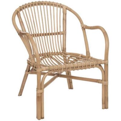 PEGANE Fauteuil en rotin coloris naturel - Longueur 60 x Profondeur 68 x Hauteur 77 cm Marron - Publicité PEGANE Fauteuil en rotin coloris naturel - Longueur 60 x Profondeur 68 x Hauteur 77 cm Marron - Publicité