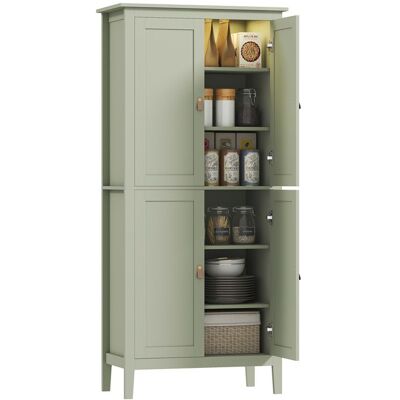 Buffet cuisine - HOMCOM - LED réglable et détecteur de mouvement - étagères réglables - MDF - 80 x 40 x 1765 cm - vert Vert - Publicité Buffet cuisine - HOMCOM - LED réglable et détecteur de mouvement - étagères réglables - MDF - 80 x 40 x 1765 cm - vert Vert - Publicité