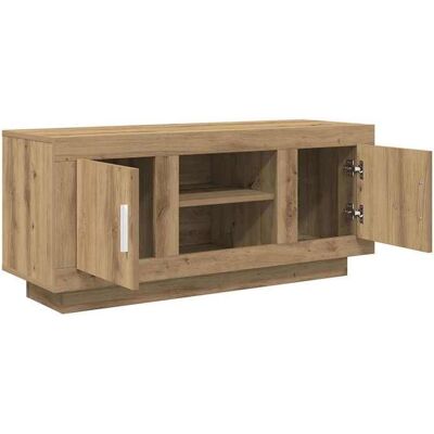VIDAXL NEUF Armoire TV - Marron - Meuble TV - TABLE TV - Chêne artisanal 102x35x45 cm - Bois dingénierie TT5471 Marron - Publicité VIDAXL NEUF Armoire TV - Marron - Meuble TV - TABLE TV - Chêne artisanal 102x35x45 cm - Bois dingénierie TT5471 Marron - Publicité