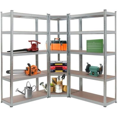 AREBOS Étagère dangle pour Charges Lourdes Max 875kg Montage Facile grâce au système demboîtement Construction en métal Gris - Publicité AREBOS Étagère dangle pour Charges Lourdes Max 875kg Montage Facile grâce au système demboîtement Construction en métal Gris - Publicité