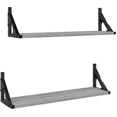 VIDAXL HSF®Étagères murales - Étagère Rangement pour livres/DVD - 2 pcs sonoma gris 60x15x155 cm cpw2416184 Gris - Publicité VIDAXL HSF®Étagères murales - Étagère Rangement pour livres/DVD - 2 pcs sonoma gris 60x15x155 cm cpw2416184 Gris - Publicité