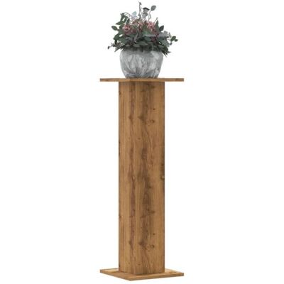 Support de plantes vidaXL en chêne - 2 pièces - 30x30x95 cm - Publicité Support de plantes vidaXL en chêne - 2 pièces - 30x30x95 cm - Publicité