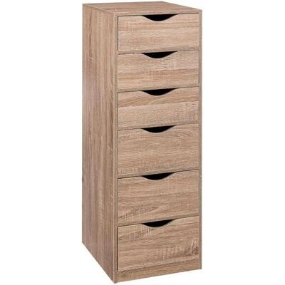 Caisson bureau - PEGANE - 6 tiroirs - Beige - Longueur 38 x Profondeur 33 x Hauteur 100 cm Beige - Publicité Caisson bureau - PEGANE - 6 tiroirs - Beige - Longueur 38 x Profondeur 33 x Hauteur 100 cm Beige - Publicité