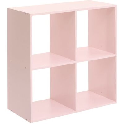 ATMOSPHERA Meuble de rangement modulable à 4 cases Rose 0 cm Rose - Publicité ATMOSPHERA Meuble de rangement modulable à 4 cases Rose 0 cm Rose - Publicité
