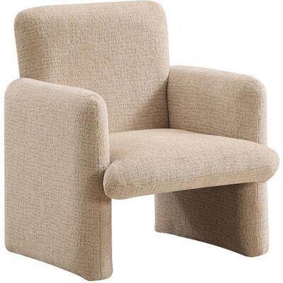 VENTE-UNIQUE Fauteuil enfant en tissu chenille beige MESUTO Beige - Publicité VENTE-UNIQUE Fauteuil enfant en tissu chenille beige MESUTO Beige - Publicité