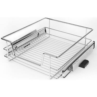 45CM Tiroir Téléscopique de Cuisine - pour Placard de 45 cm Rails Inclus - Panier de Rangement Coulissant Gris - Publicité 45CM Tiroir Téléscopique de Cuisine - pour Placard de 45 cm Rails Inclus - Panier de Rangement Coulissant Gris - Publicité